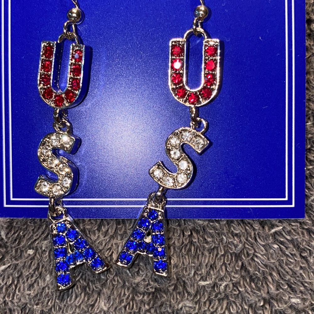 NWT Holiday Lane Silver tone Earrings - Picture 3 of 5